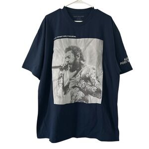 Post Malone If Yall Weren't Here I'd Be Crying T-Shirt Navy Blue Mens 2XL XXL